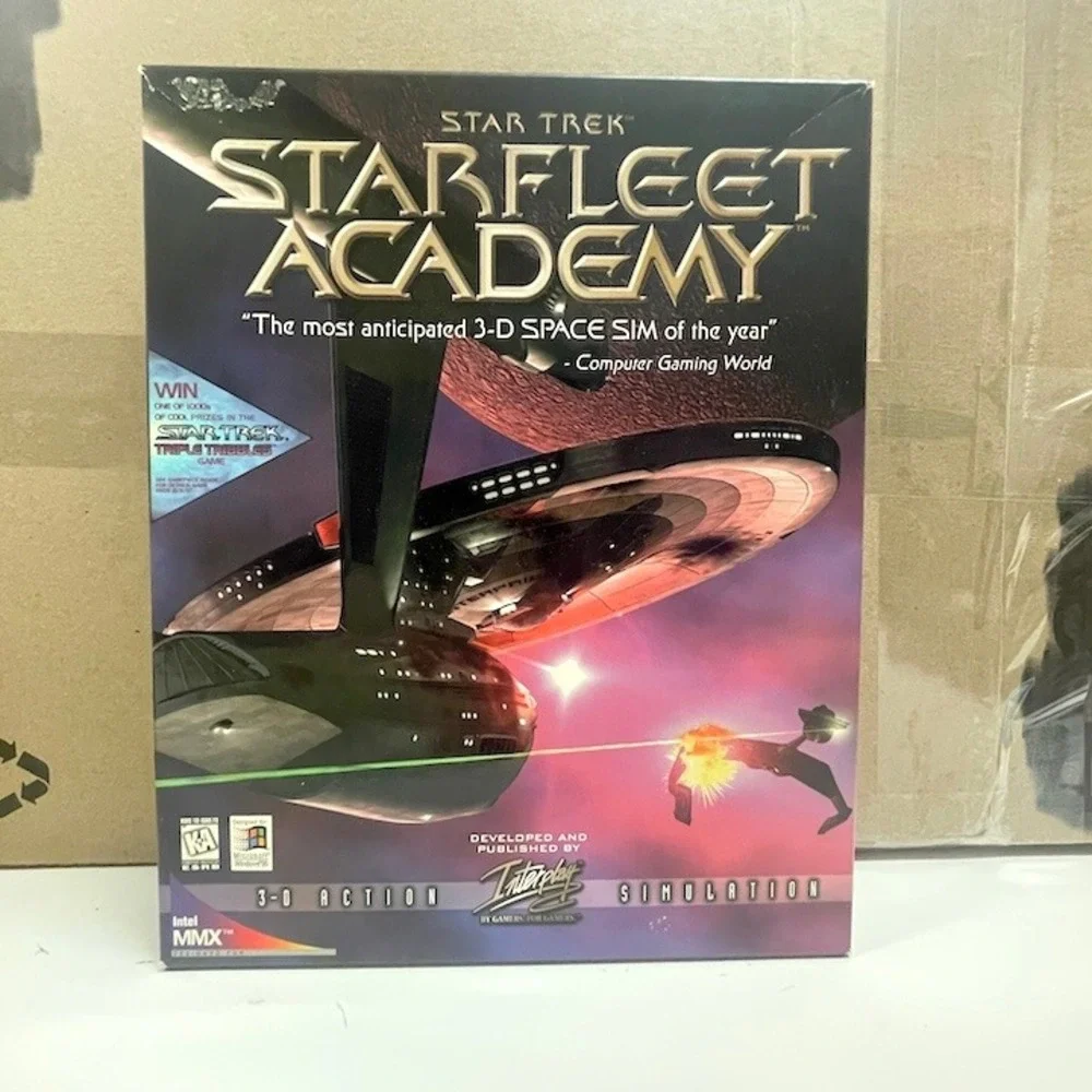 Star Trek Starfleet Academy PC Big Box 1997 Interplay 5 Discs Manual Win 95